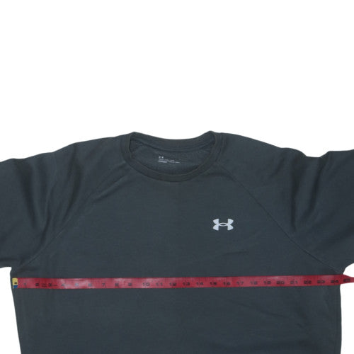 Under Armour Men's Black Crew Neck Sweatshirt Size L Loose Fit