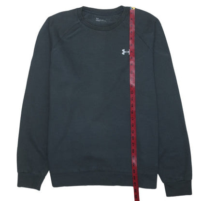 Under Armour Men's Black Crew Neck Sweatshirt Size L Loose Fit