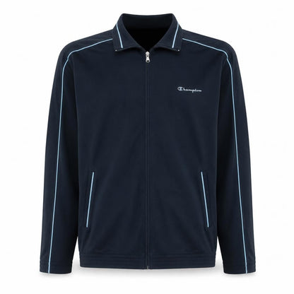 Champion Men's Blue Full Zip Collared Sweatshirt XL