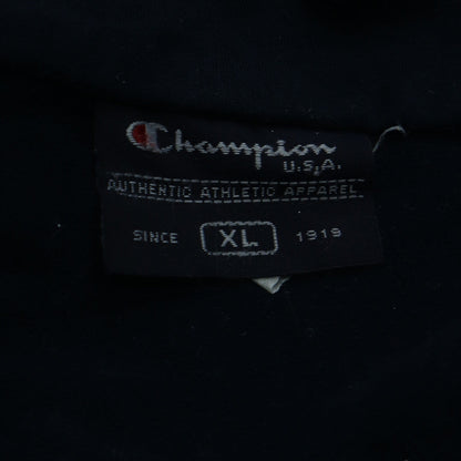 Champion Men's Blue Full Zip Collared Sweatshirt XL