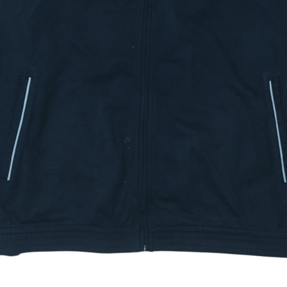 Champion Men's Blue Full Zip Collared Sweatshirt XL