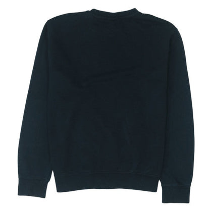 Nike Women Black Crew Neck Pullover Sweatshirt Size M Cotton Blend