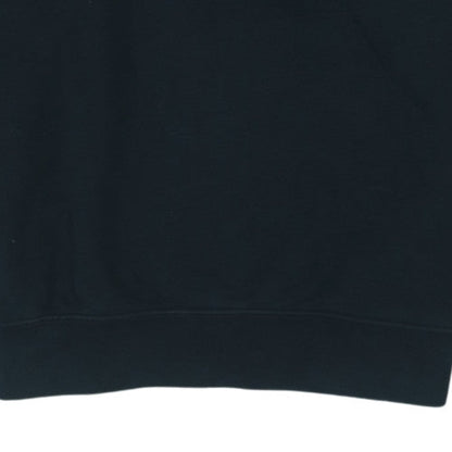 Nike Women Black Crew Neck Pullover Sweatshirt Size M Cotton Blend
