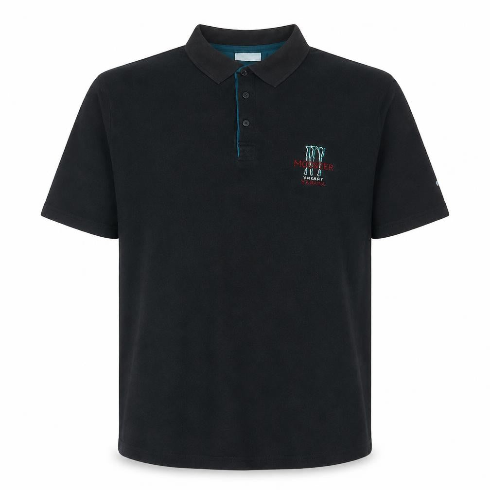 Front view of Adidas Men's Black XL Polo Shirt NY Training Embroidered Sports Top