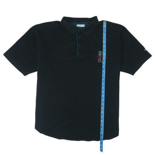 Adidas Men's Black XL Polo Shirt NY Training Embroidered Sports Top