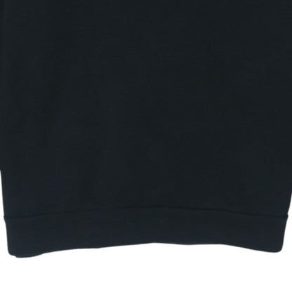 Adidas Womens Black Crew Neck Pullover Sweatshirt Size XL 70% Cotton