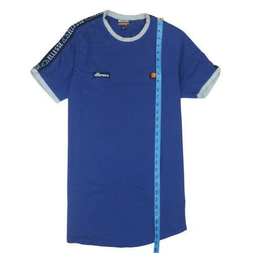 Ellesse Men's Blue Crew Neck Short Sleeve Logo T-Shirt Size L