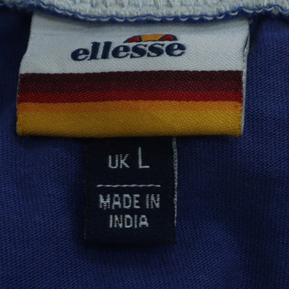 Ellesse Men's Blue Crew Neck Short Sleeve Logo T-Shirt Size L