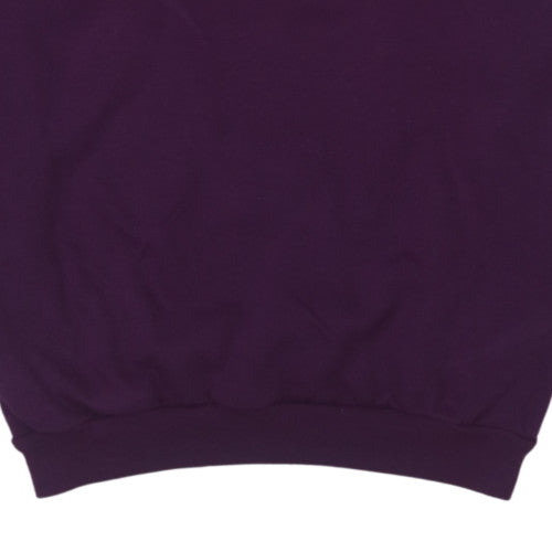 Nike Womens Purple Crew Neck Pullover Sweatshirt XXL Cotton Blend