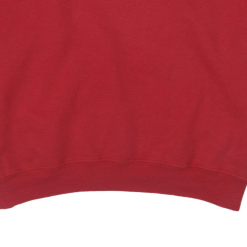 Champion Men's Red Ohio State Crew Neck Sweatshirt Size L