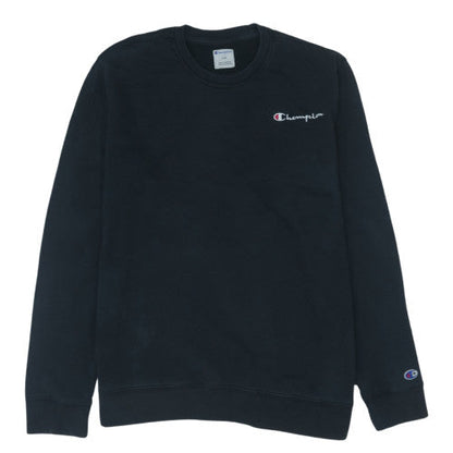 Champion Men's Black Crew Neck Pullover Sweatshirt Size L