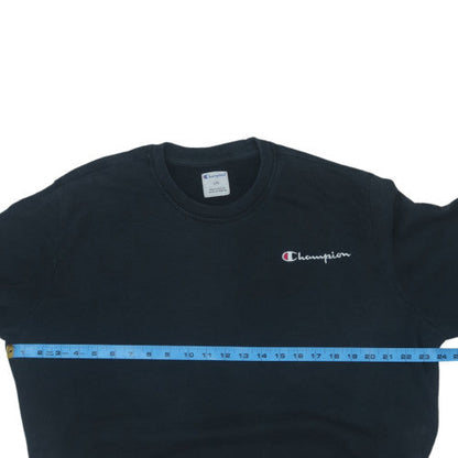 Champion Men's Black Crew Neck Pullover Sweatshirt Size L