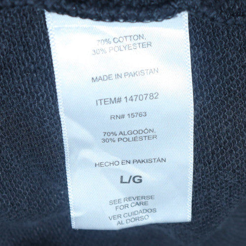 Champion Men's Black Crew Neck Pullover Sweatshirt Size L