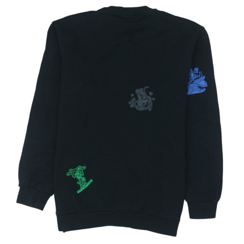 Adidas x Disney Men's Black L Sweatshirt Crew Neck Graphic Cotton