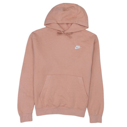 Nike Women’s Pink Pullover Hoodie Medium Cotton Blend Casual