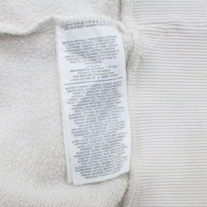 Nike Womens White Blue Logo Crew Neck Pullover Sweatshirt XL
