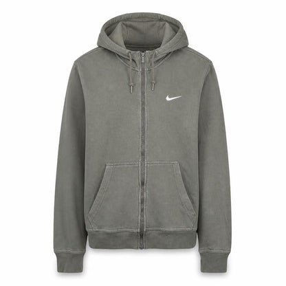 Nike Women’s Grey Full Zip Hoodie Medium Cotton Blend Casual