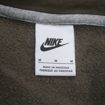Nike Women’s Grey Full Zip Hoodie Medium Cotton Blend Casual