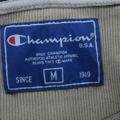 Champion Men's Blue 1/4 Zip Embroidered Logo Fleece Sweatshirt M
