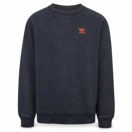 Front view of Adidas Men's Black XS Pullover Crew Neck Sweatshirt
