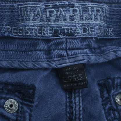 Napapijri Men's Blue Cargo Shorts Size 34 Regular Fit