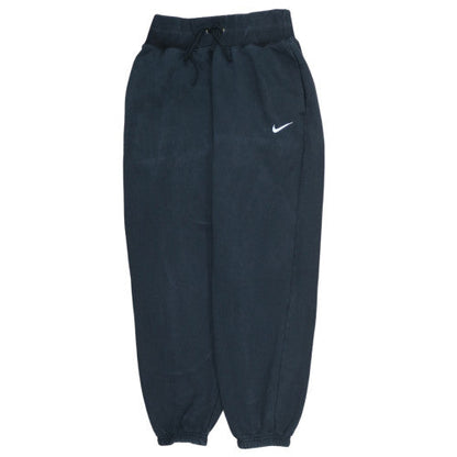Nike Women's Black Fleece Sweatpants S Regular Fit Drawstring Tapered