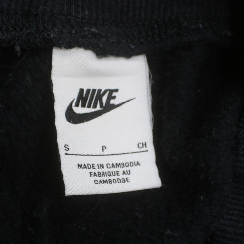 Nike Women's Black Fleece Sweatpants S Regular Fit Drawstring Tapered