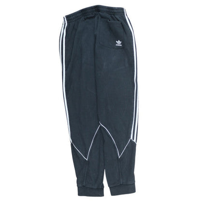Adidas Mens Black L Jogger Sweatpants with White Stripes