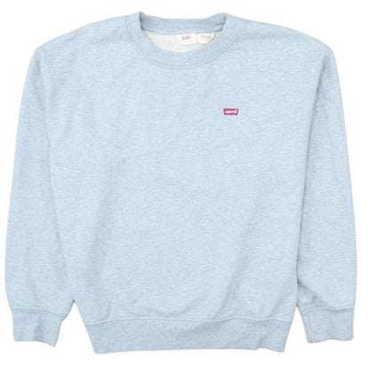 Levi's Women's Blue Crew Neck Pullover Sweatshirt Size M Classic Style