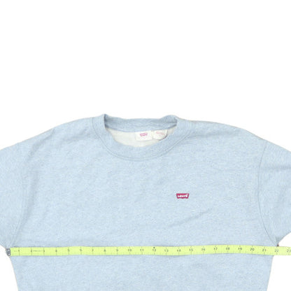 Levi's Women's Blue Crew Neck Pullover Sweatshirt Size M Classic Style