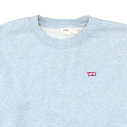 Levi's Women's Blue Crew Neck Pullover Sweatshirt Size M Classic Style