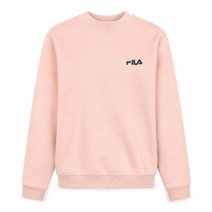 Fila Womens Pink Pullover Sweatshirt Medium Cotton Blend Crew Neck