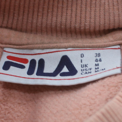 Fila Womens Pink Pullover Sweatshirt Medium Cotton Blend Crew Neck
