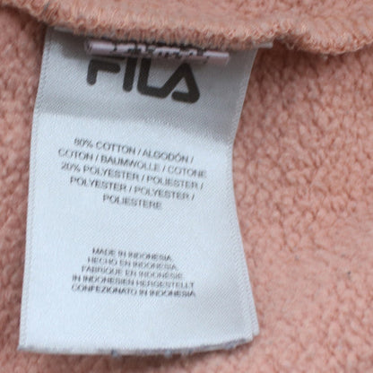 Fila Womens Pink Pullover Sweatshirt Medium Cotton Blend Crew Neck