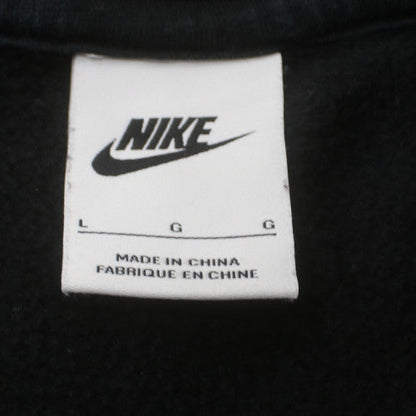 Nike Women’s Black 1/2 Zip Fleece Sweatshirt L Relaxed Fit Pullover