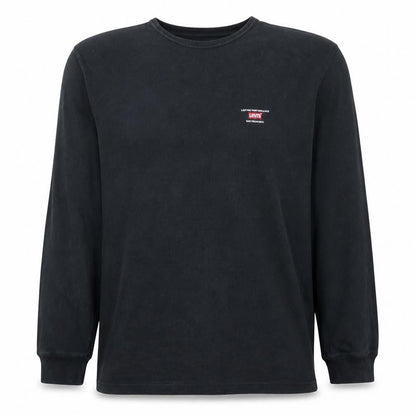 Levi's Men's Black Crew Neck Cotton Pullover Sweatshirt L
