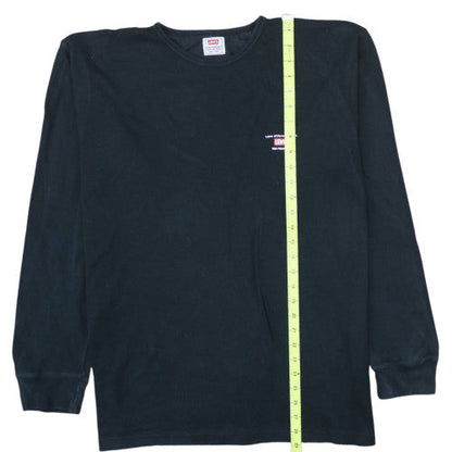 Levi's Men's Black Crew Neck Cotton Pullover Sweatshirt L