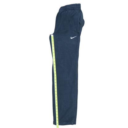 Nike Men Blue Fleece Sweatpants Small Regular Fit Sportswear