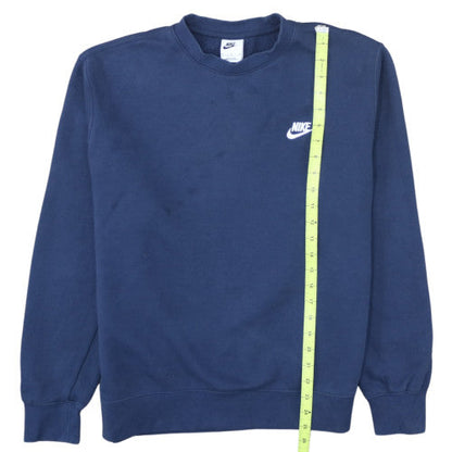 Nike Women’s Blue Pullover Sweatshirt Medium Cotton Blend Logo
