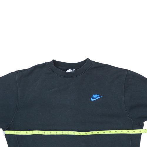 Nike Men's Black Small Pullover Crew Neck Fleece Sweatshirt