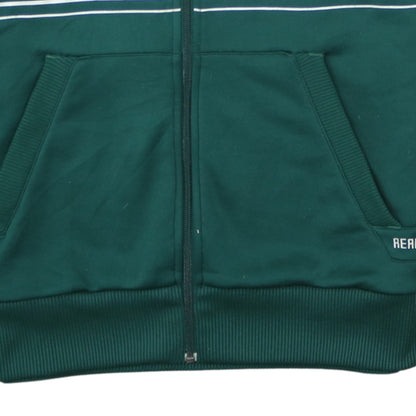 Adidas Men’s Green Real Madrid Track Jacket L Full Zip Football Style