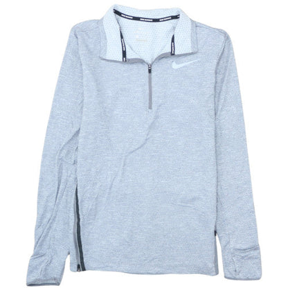 Nike Men's Grey Dri-FIT 1/4 Zip Athletic Sweatshirt Size S