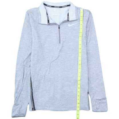 Nike Men's Grey Dri-FIT 1/4 Zip Athletic Sweatshirt Size S