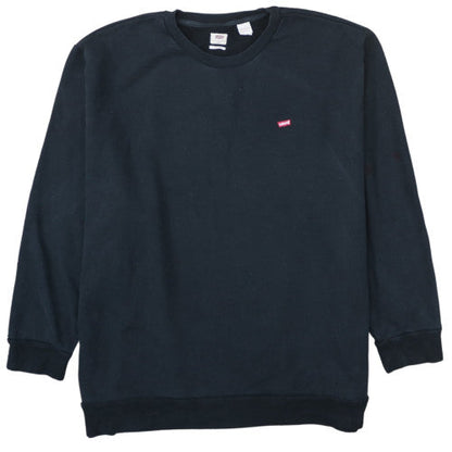Levi's Men's Black 5XL Pullover Sweatshirt Crew Neck Regular Fit