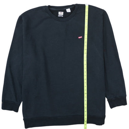 Levi's Men's Black 5XL Pullover Sweatshirt Crew Neck Regular Fit