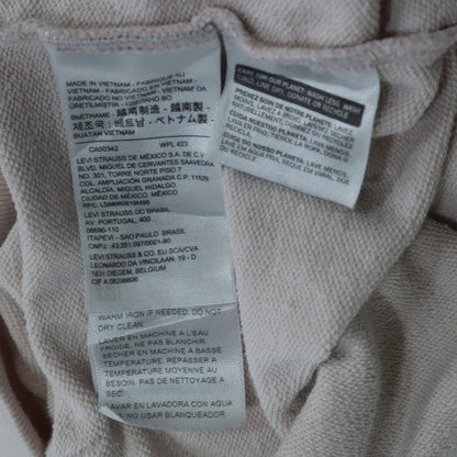 Levi's Women White Small Pullover Hoodie with Logo Front