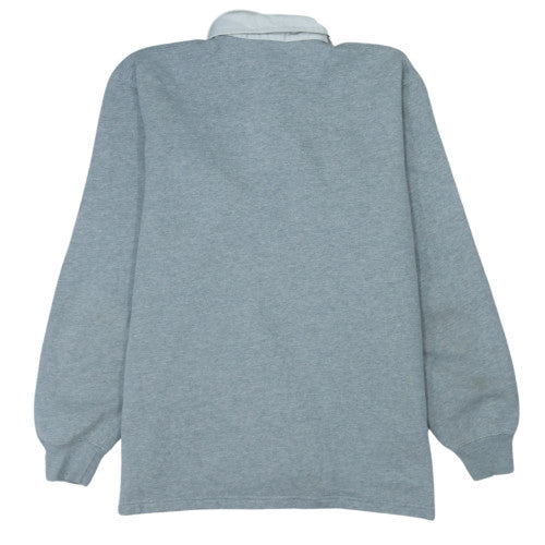 Polo Ralph Lauren Men's Grey Long Sleeve Rugby Polo Size S