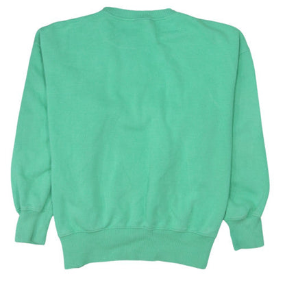 Nike Womens Green Small Pullover Sweatshirt Crew Neck Logo Print