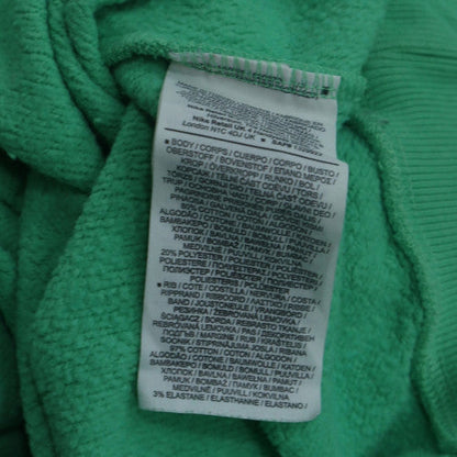 Nike Womens Green Small Pullover Sweatshirt Crew Neck Logo Print