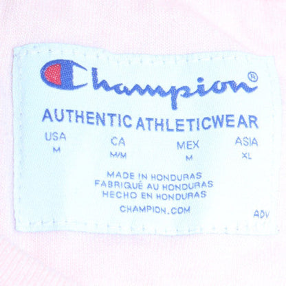 Champion Womens Pink Crew Neck Pullover Sweatshirt Size M